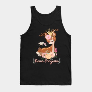 Reh Kleine Prinzessin Blumen Süß Tank Top